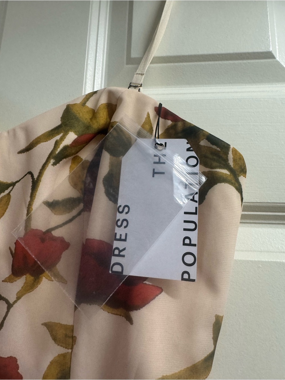 Dress the Population Evening Gown Fall Wedding Guest Dress in Roses Maxi - Picture 6 of 7